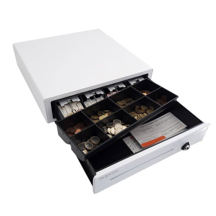Approx Cajón Portamonedas appCASH01WH Blanco